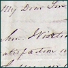 Detail of letter about New Lanark